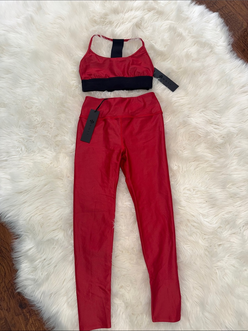 Noli Red Sports Bra & High-Waist Leggings Set❤️ - Picture 7 of 7